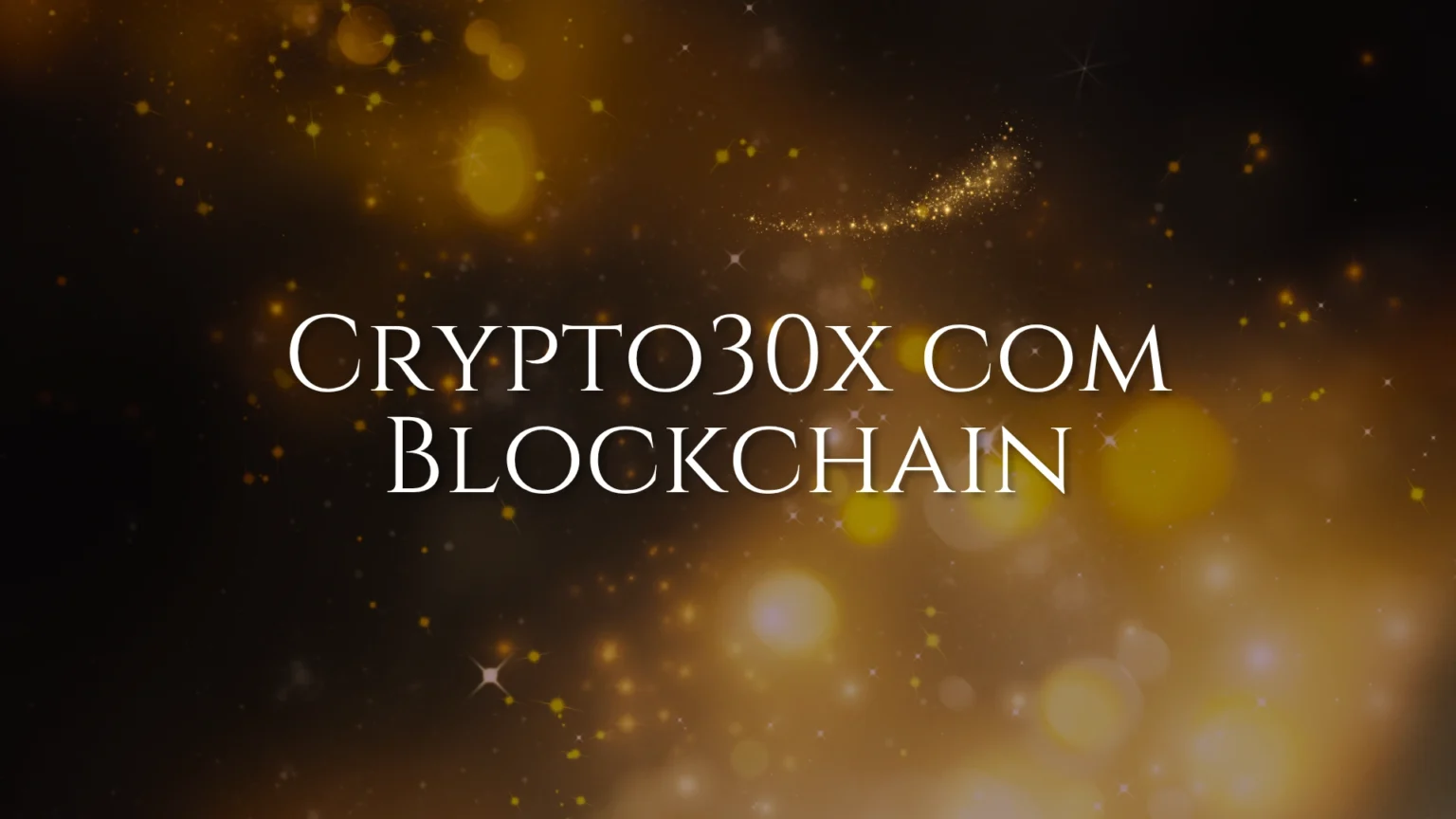 Crypto30x com Blockchain