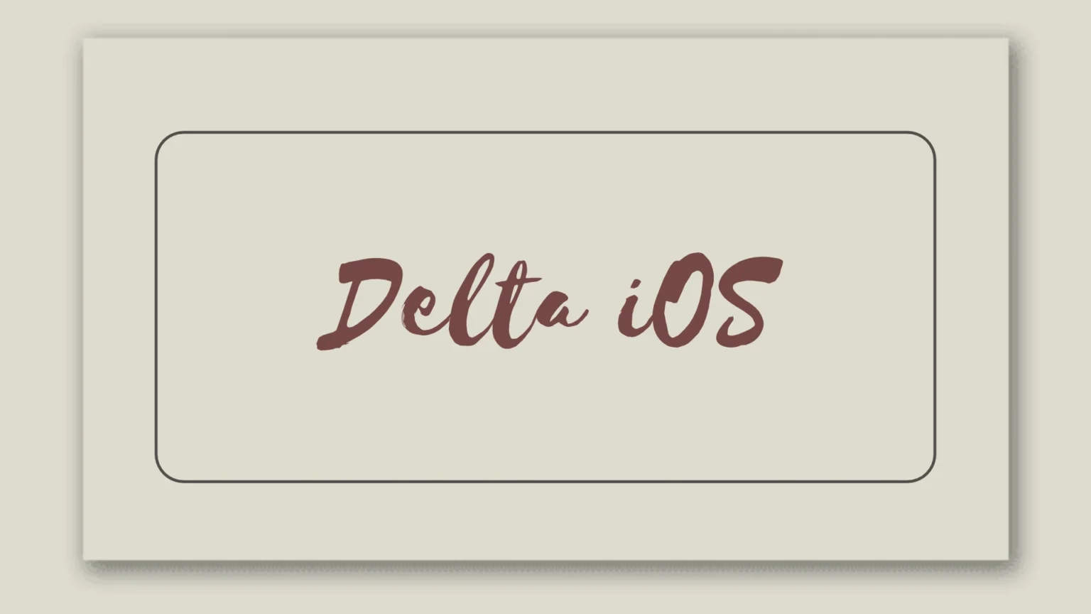 Delta iOS