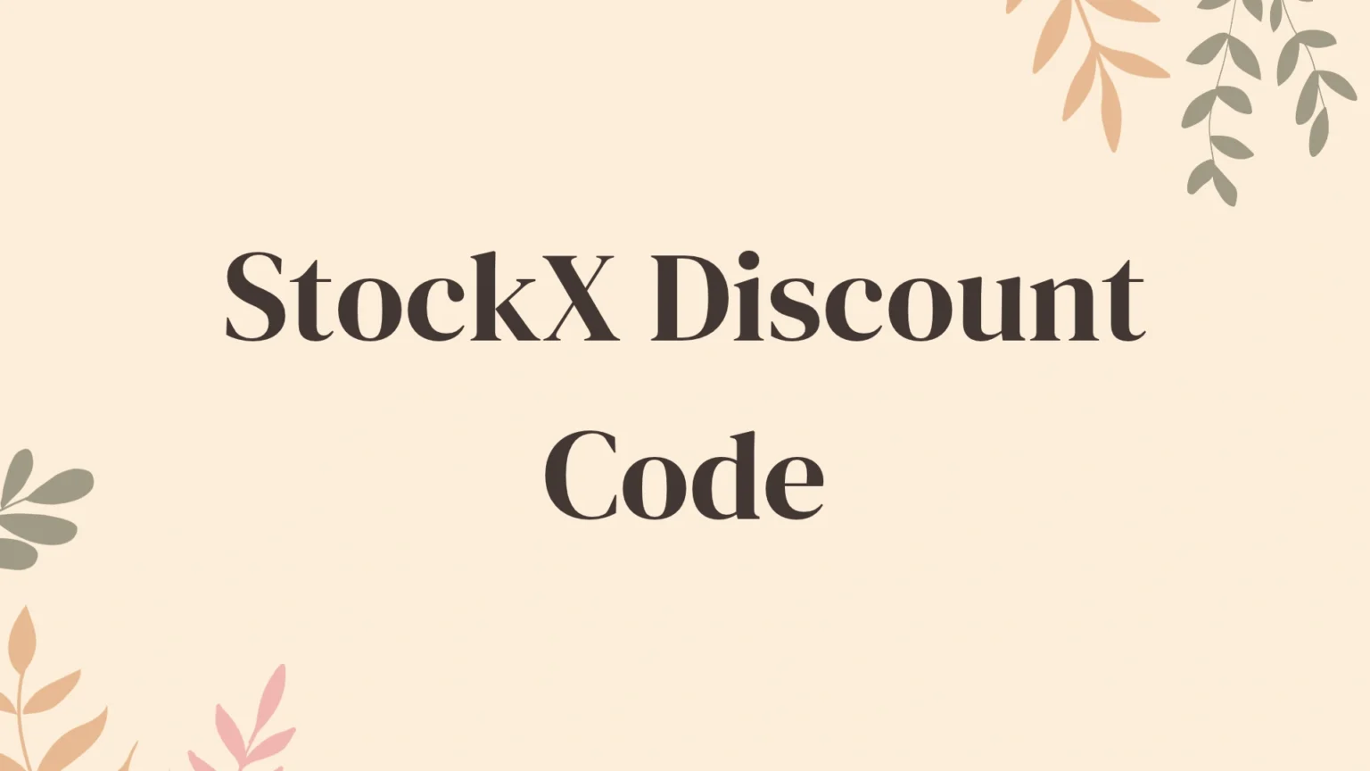StockX Discount Code