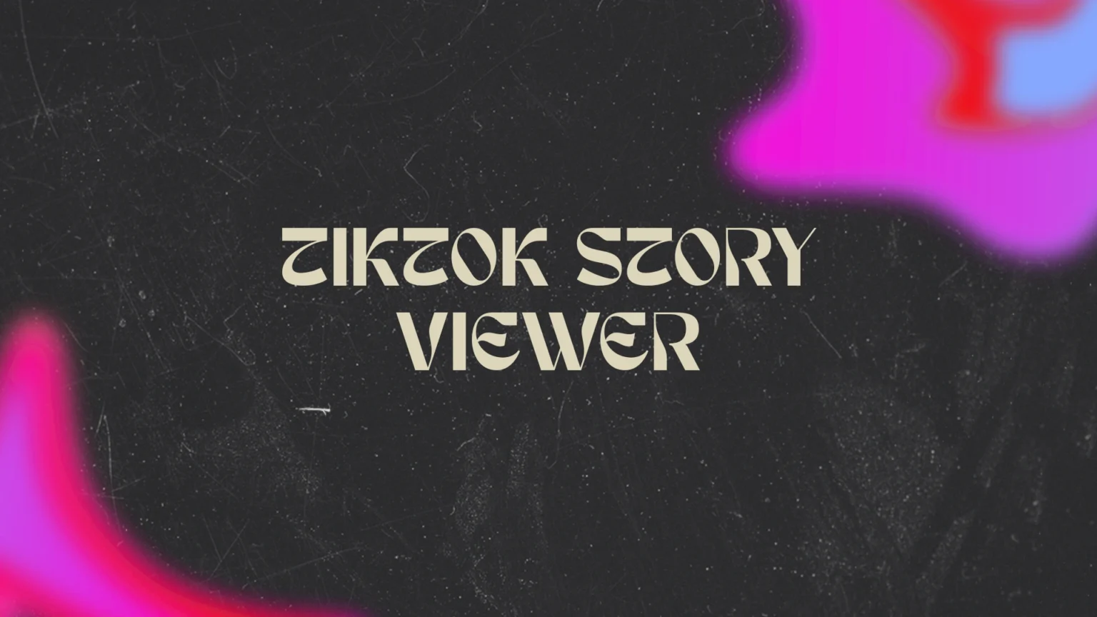 TikTok Story Viewer